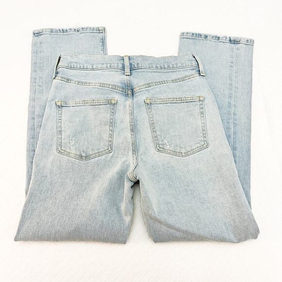 AYR The Sugar Straight Leg Light Wash Denim Jeans Ripped Size 29 Short MINT - Picture 5 of 10